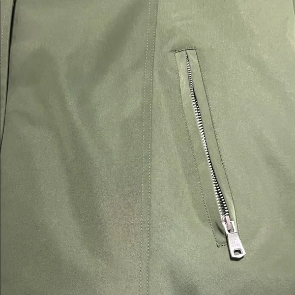 Avec Les Filles Dark Green Hooded Trench Coat - Picture 5 of 7